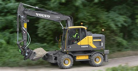 volvo wheeled excavators